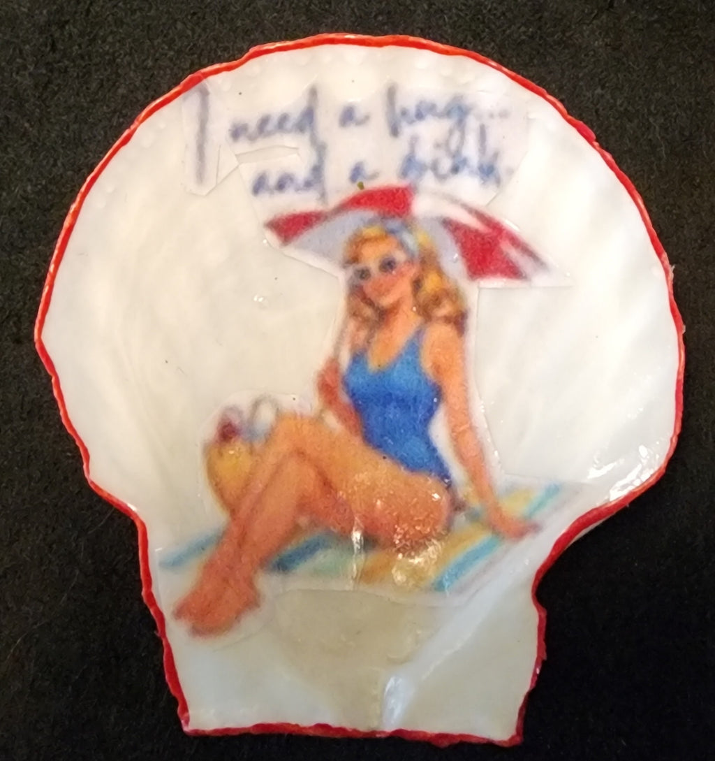Retro Charm Seashell Magnets