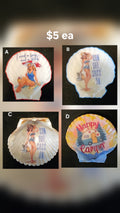Retro Charm Seashell Magnets