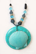 Turquoise Shell Statement Necklace